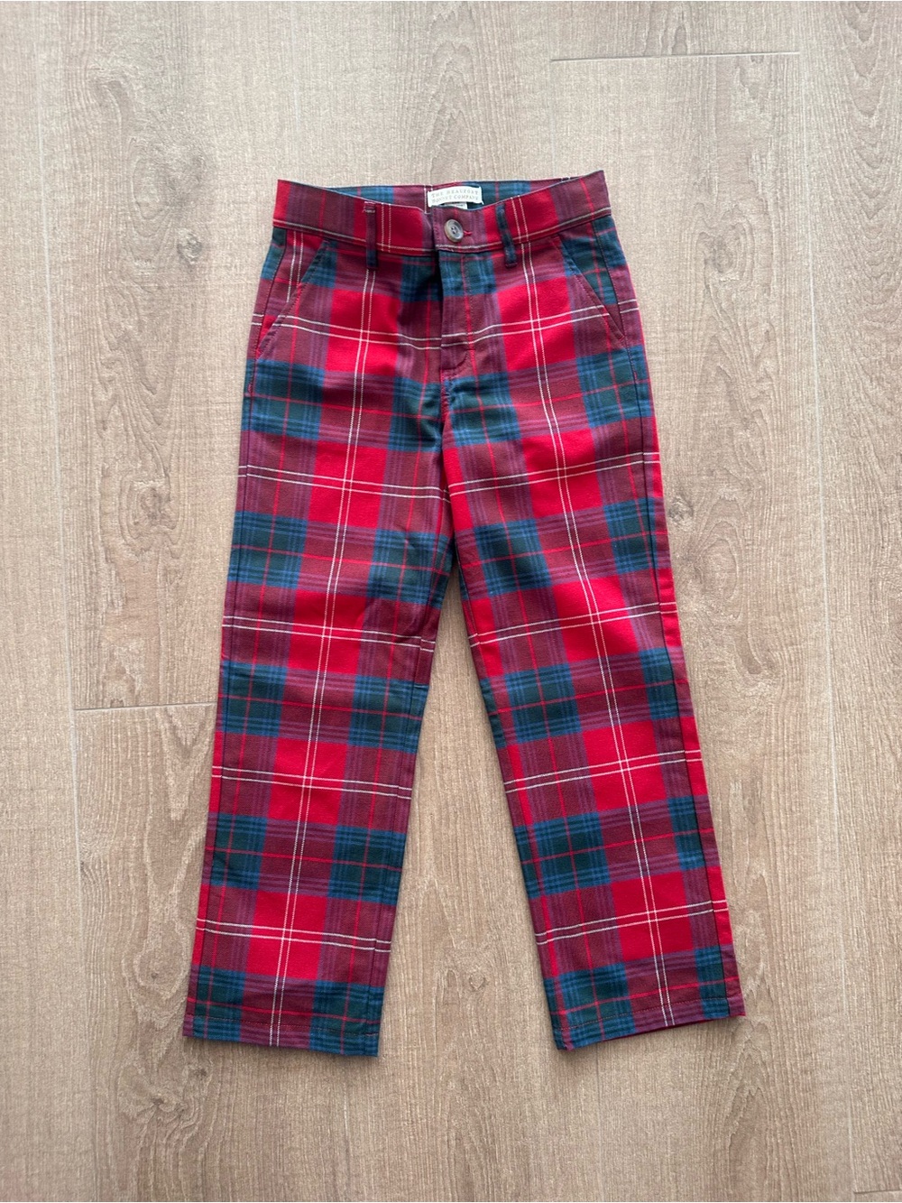 TBBC Christmas plaid pants size 7